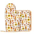 Oven Mitts and Pot Holders Sets, Autumn Harvest Gnomes Heat Resistant