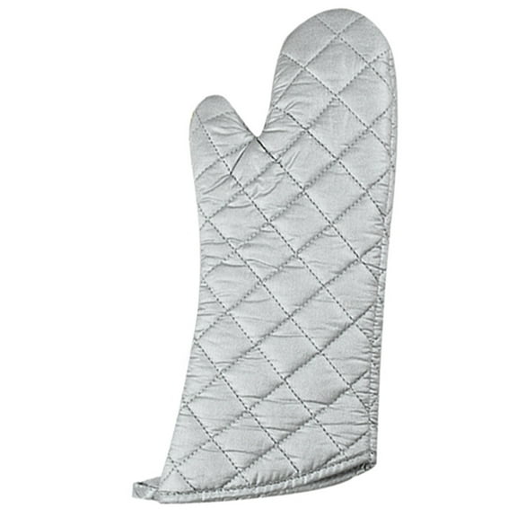 Oven Mitts Silver 15.7x7inch Pot Oven Pad Long Gloves Proof Microwave Protected Heat Mitts Cooking Kitchen Dining Bar