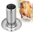 thumbnail image 1 of Oven Safe Baking Tray,Stainless Beer Can Grilled Chicken Rack: A Must Have For BBQ Easy To Operate Locks In The Of The Chicken And Allows You To Enjoy The Tender And Fresh, 1 of 9