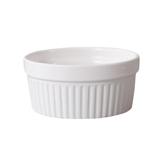 Oven Safe Porcelain Ramekins Set Of 4, 4 Sizes (4 6 8 12 Oz) For Caramel Pudding Souffle Dessert Ice Cream Baking Bowls Small Serving Dishes