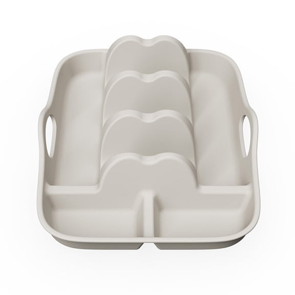Oven Safe Silicone Taco Holder Plates, Reusable Handled Tortilla Serving Trays, Microwave Friendly BPA-Free Food Stand, Stable Taco Bar Rack for Party Buffets, Baking & Casual Meal Serving,Khaki