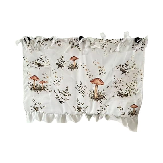 Oven Skirt Curtain, Handmade Oven Skirts, Modern Farmhouse Kitchen Decor, Ribbon Ties, Tabs & Ruffled , for Dishwashers, Washing Machines & Ranges, Hide Clutter,25.2X18.1In(B) Happy 2026!