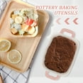 thumbnail image 1 of Tineasur Elegant Pink Porcelain Baking Dish Simple Rectangular Oven Tray, 1 of 6