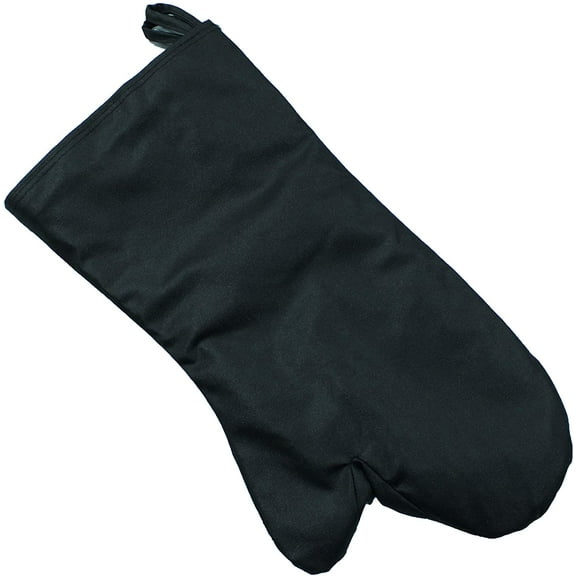 OvenGuard 15" Oven Mitts, Burn & Steam Protection, 500 Degree Temp Rating, Black, Rough Finish on Hand for Grip, Sold by Pair