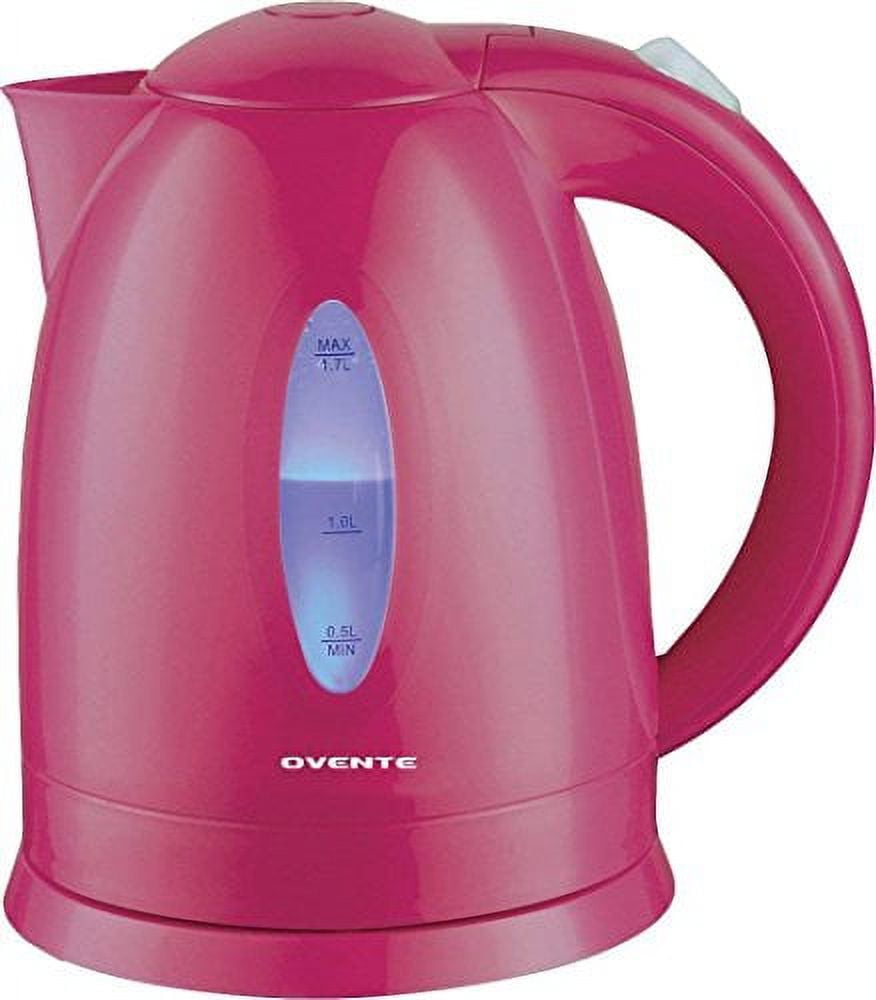 OVENTE Electric Kettle Hot Water Heater 1.7 Liter - BPA Free Fast Boiling  Cordless Water Warmer - Auto Shut Off Instant Water Boiler for Coffee & Tea  Pot - White KP72W 