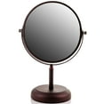 thumbnail image 1 of Ovente 7'' Tabletop Vanity Makeup Mirror, 1X & 5X Magnification, Spinning Double Sided Round Magnifier, Ideal for Dressers, Vanity, Office & Bathroom, Antique Bronze MNLDT70ABZ1X5X, 1 of 9