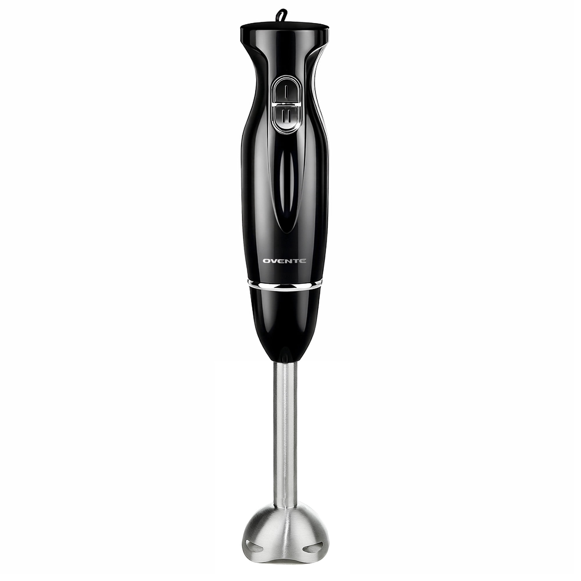 OVENTE Electric Corded Hand Blender, 300W with 2 Mixing Speeds Black HS560B | Handheld Immersion Stick Mixer with Stainless Steel Blades for Smoothies, Purees & Baby Food