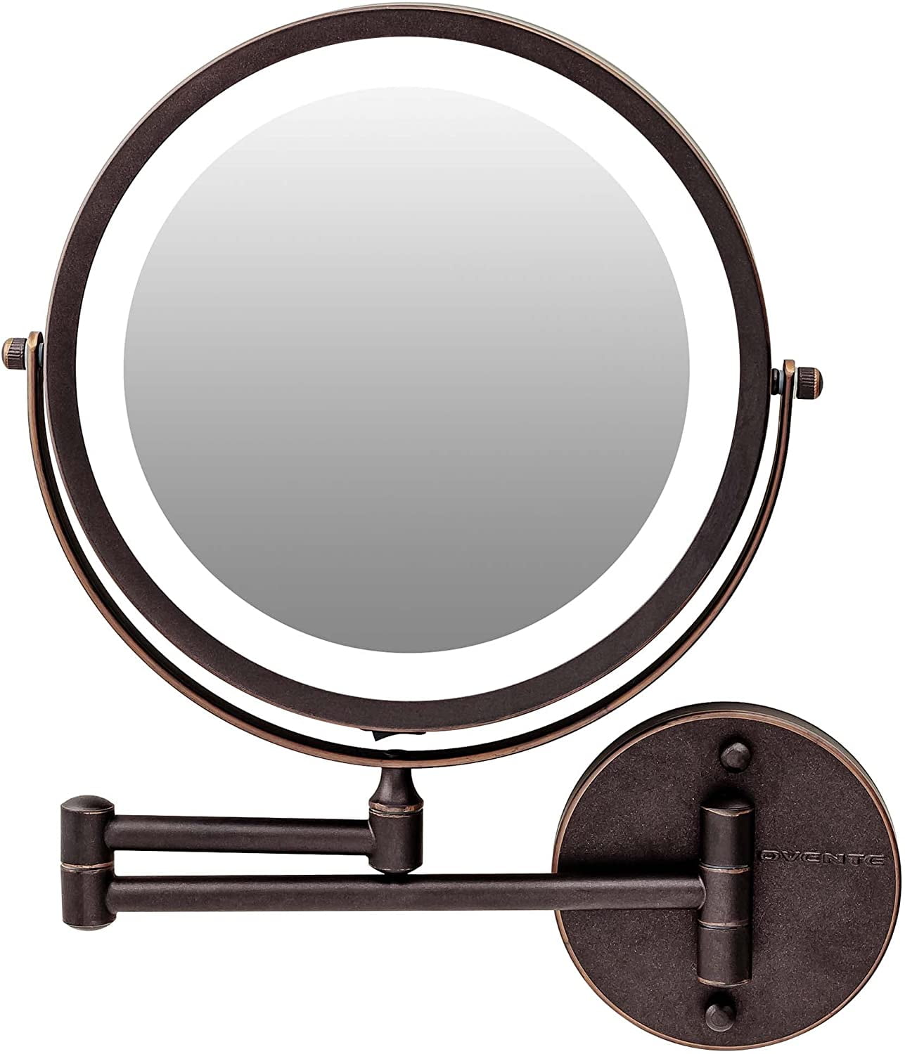 Antique Bronze 8.5" LED Wall Mounted Magnifying Mirror