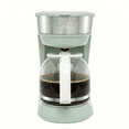 thumbnail image 1 of OVENTE 12-Cup Drip Coffee Maker with Easy On/Off Switch, Teal CM412LBL | Anti-Drip System, Heat-Resistant Borosilicate Glass Carafe, Reusable Filter, Water Level Indicator, Ideal for Home or Office, 1 of 8