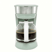 OVENTE 12-Cup Drip Coffee Maker with Easy On/Off Switch, Teal CM412LBL | Anti-Drip System, Heat-Resistant Borosilicate Glass Carafe, Reusable Filter, Water Level Indicator, Ideal for Home or Office