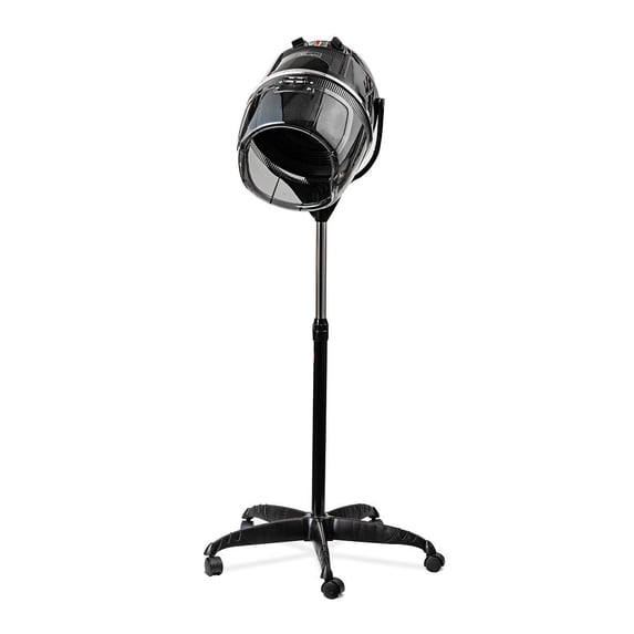 Ovente Professional Ionic Hair Dryer Stand, 1000-Watts, Timer with Auto-Shut Off, Adjustable Temperature Control, Black (HDS112B)