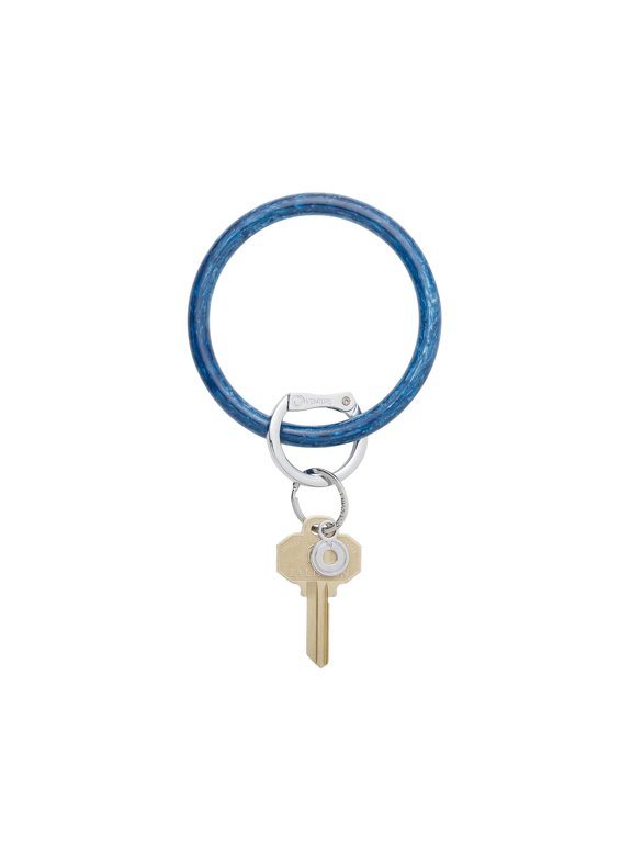 , Resin Big O Key Ring, The Original Bracelet Keychain - Mind Blowing Blue