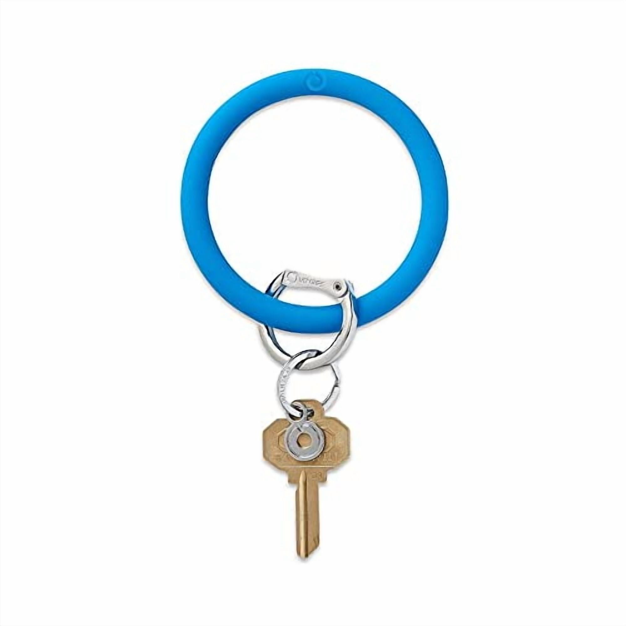 Oventure, Silicone Big O Key Ring, The Original Bracelet Keychain - Peacock