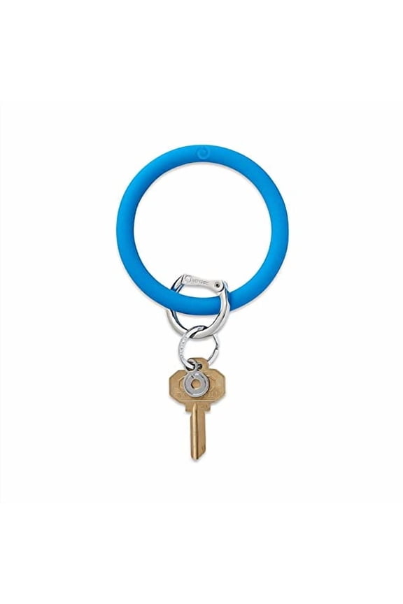 , Silicone Big O Key Ring, The Original Bracelet Keychain - Peacock