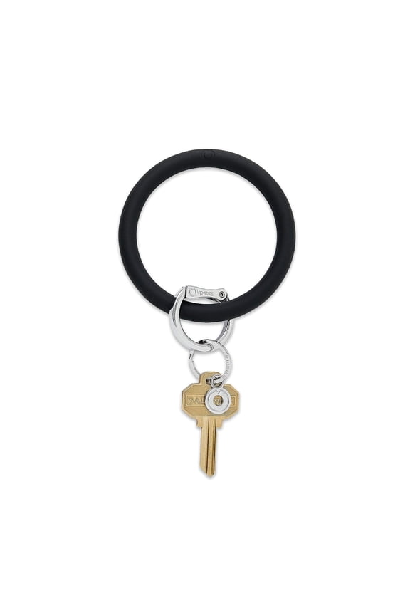 , The Original Bracelet Keychain, Silicone Big O Key Ring - Back in Black