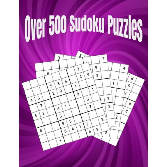 Over 500 Sudoku Puzzles: Easy, Medium, Hard Large Print Puzzle (Paperback)(Large Print)