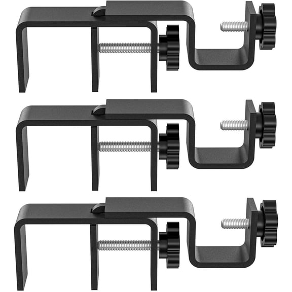 Over-Blinds Curtain Rod Brackets for Outside-Mounted Blinds, Blinds Curtain Rod Brackets for 1.32 Rectangular Headrails, Tool-Free No-Drill Installation for Aparents, Rentals Set of 3 ()