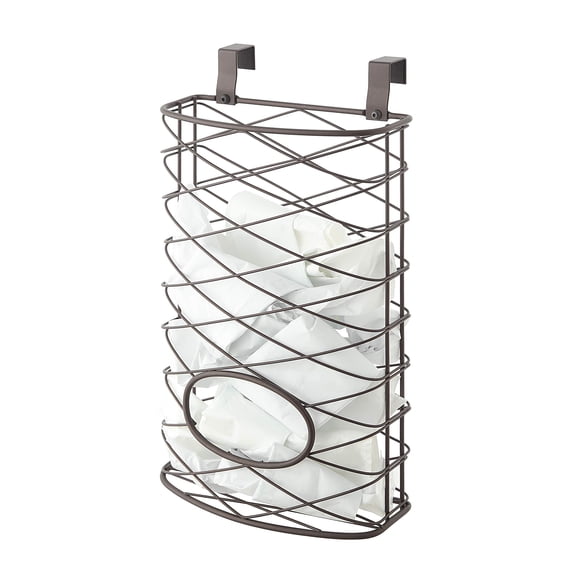 Over Cabinet Brown Storage Organizer Basket for Kitchen Pantry