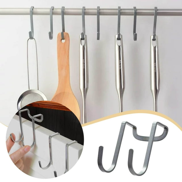 Over Cabinet Hook 304 Stainless Steel Multiple Use S Shaped Hanging ...