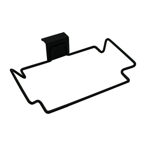 Over-Cabinet Stainless Trash-Bag Holder, No-Screws Hook Rack for Kitchen Cupboard Doors, Stores Grocery & Recycling Bags, 20 Lb Load, Rv & Dorm Organizer, 1 Hanging Stainless Steel Trash Bag Rack