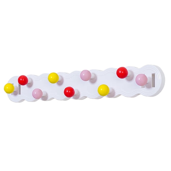 Over Door Coat Rack with 9 Hooks, Coat Hooks for Door Coat Hanger, Cute Towel Hanger for Bathroom Kitchen Entryway (A)