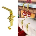 thumbnail image 1 of Over Door Hanger Hook Gold Iron Stocking Holder 6.3x3.39x1.96in 10LBS Capacity for Wreath Holiday Decoration(Gold/D), 1 of 6