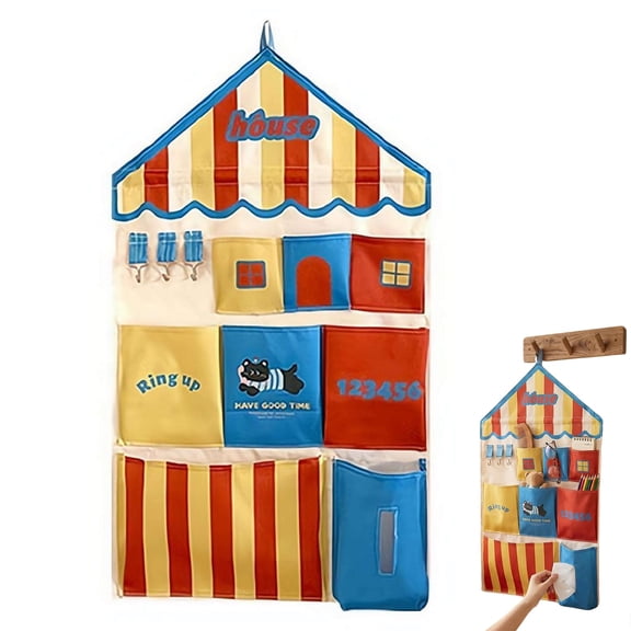 Over Door Hanging Organizer with 8 Pockets, Storage Bag for Socks and Small Items