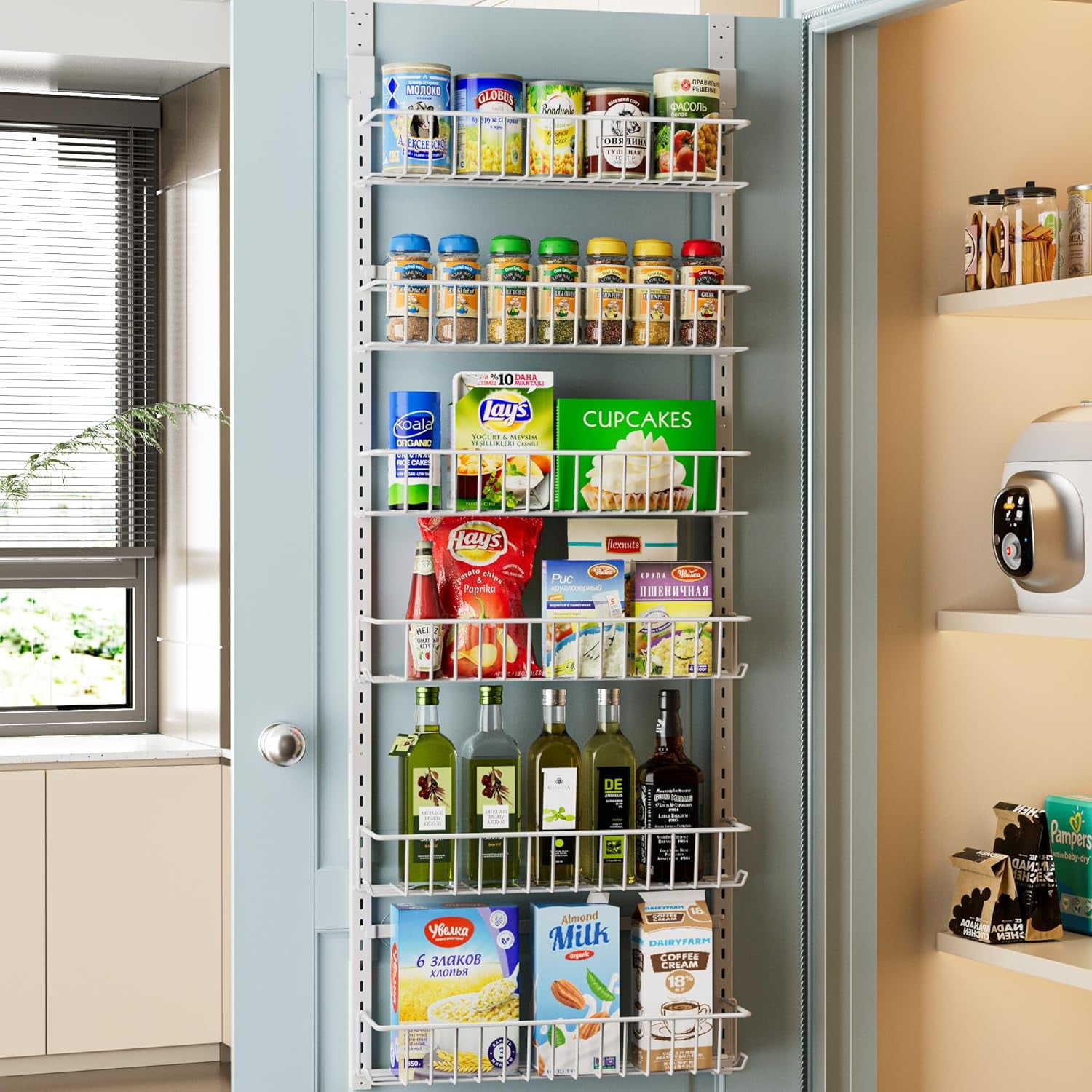 Tiered pantry shelf organizer sale