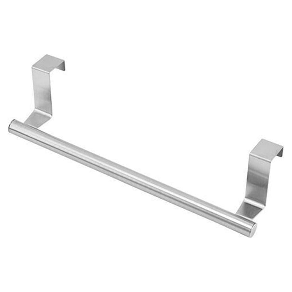 Over Door Tea Towel Holder Rack Bathroom Rail Cupboard Hanger Kitchen