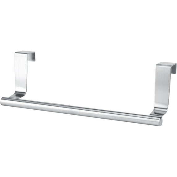 Over Door Towel Rail Holder, Towel Rack for Cabinet ,Stainless Steel Kitchen Over Cabinet,Towel Bar Rack Shelf No Drilling (Single bar,Large Size)