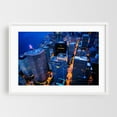 thumbnail image 1 of Over Downtown 03 - Seattle Washington Photography White Framed Wall Art Print 16 x 24 inches, 1 of 3