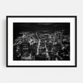 thumbnail image 1 of Over Downtown B&W - Seattle Washington Photography Black Framed Wall Art Print 12 x 18 inches, 1 of 4