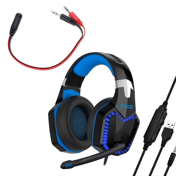 Surround Sound Gaming Headphone with Microphone Comfortable Memory Foam Headset Noise Cancelling Headphone