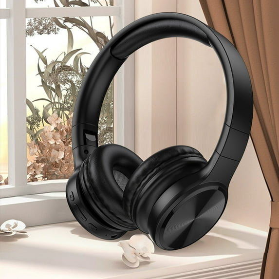 Over Ear Headphones, Hwkond Around-Ear Bass Gaming Headset Surround Sound Headphones With Noise Cancelling Microphone Bluetooth,Black