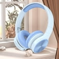 thumbnail image 1 of Over Ear Headphones, Hwkond Around-Ear Bass Gaming Headset Surround Sound Headphones With Noise Cancelling Microphone Bluetooth,Blue, 1 of 7