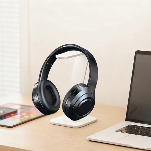 Over Ear Wireless Headphones - 7.09"x5.12"x2.76" Foldable with ANC - 40mm Driver Bluetooth & AUX for Long Battery Music & Travel Commute
