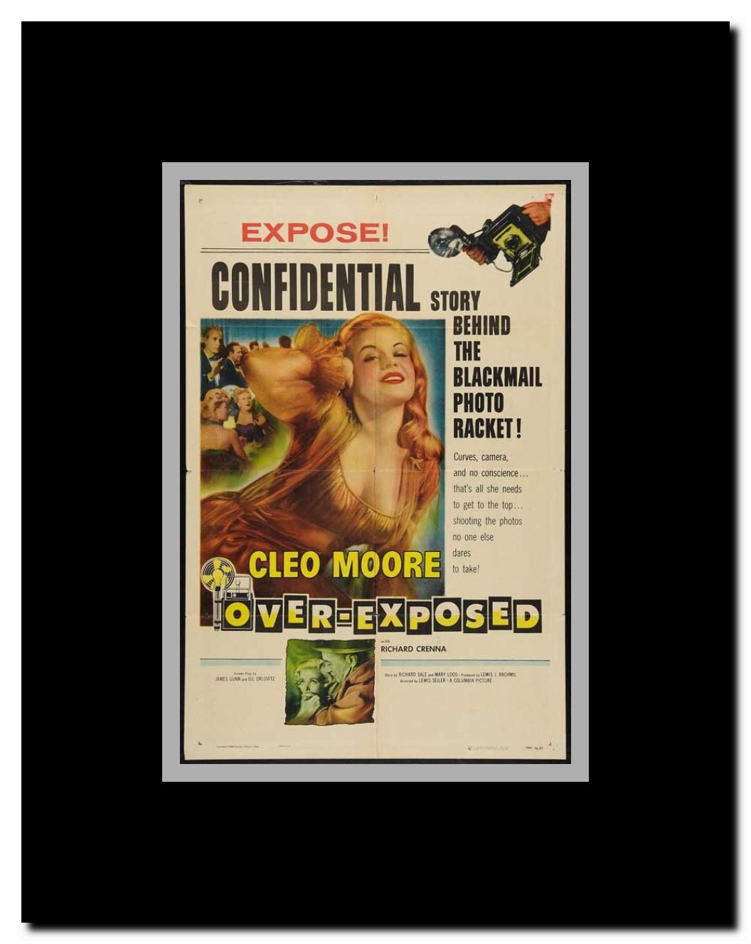 Over-Exposed Framed Movie Poster