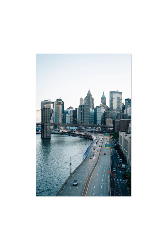 Over FDR 03 - Manhattan New York Photography Unframed Wall Art Print 24 x 36 inches