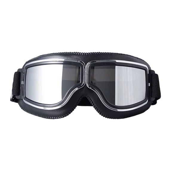 Over-Glasses Motorcycle Goggles Soft Padded PP Riding Glasses with Adjustable Strap Windproof UV Protection Motorbike Eyewear
