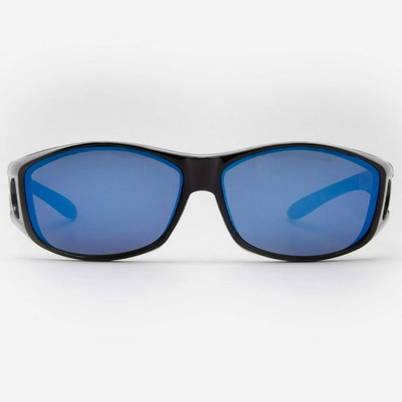 Over Glasses Sunglasses Wrap Around Fit Over Glasses for Men and Women, Large Fitover Shades Modica in Black