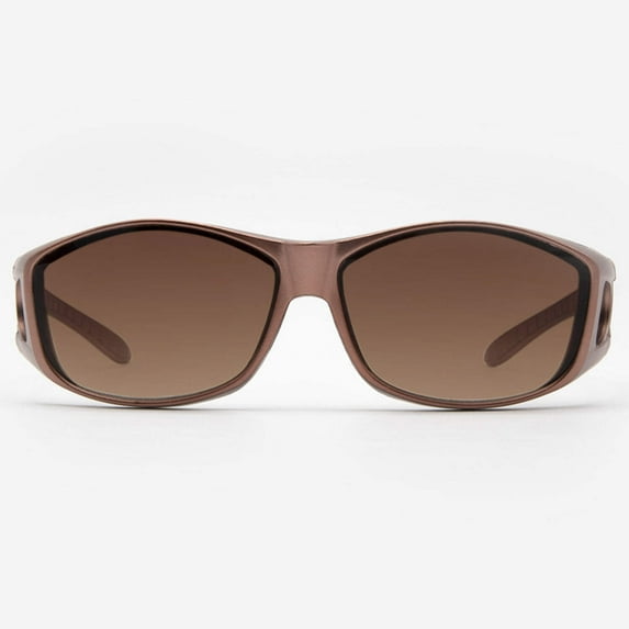 Over Glasses Sunglasses Wrap Around Fit Over Glasses for Men and Women, Large Fitover Shades Modica in Champagne