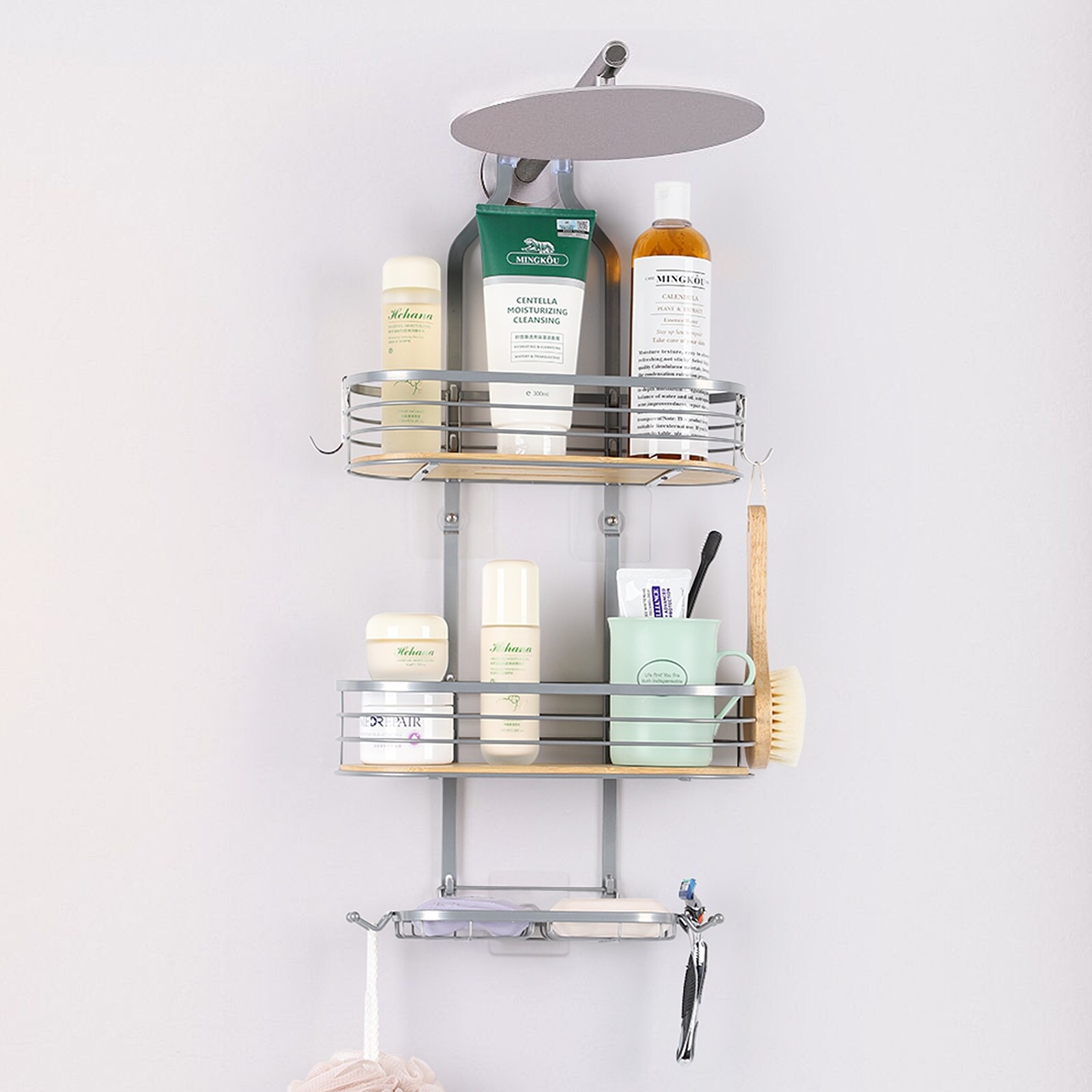 Over Head Shower Caddy Silver