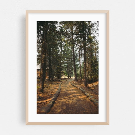 Over Here - Washington Photography Oak Framed Wall Art Print 24 x 36 inches