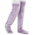 thumbnail image 1 of Over Knee Fuzzy Socks Fuzzy Long Leg Warmers Winter Home Fuzzy Sleeping Socks, 1 of 6