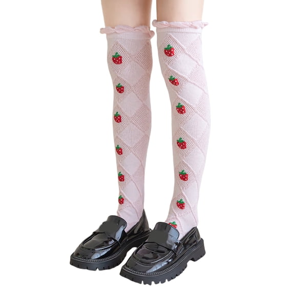 Over Knee Length Socks for Girls Soft and Breathable Long Tube Stockings Solid Color for Daily Wear and Parties