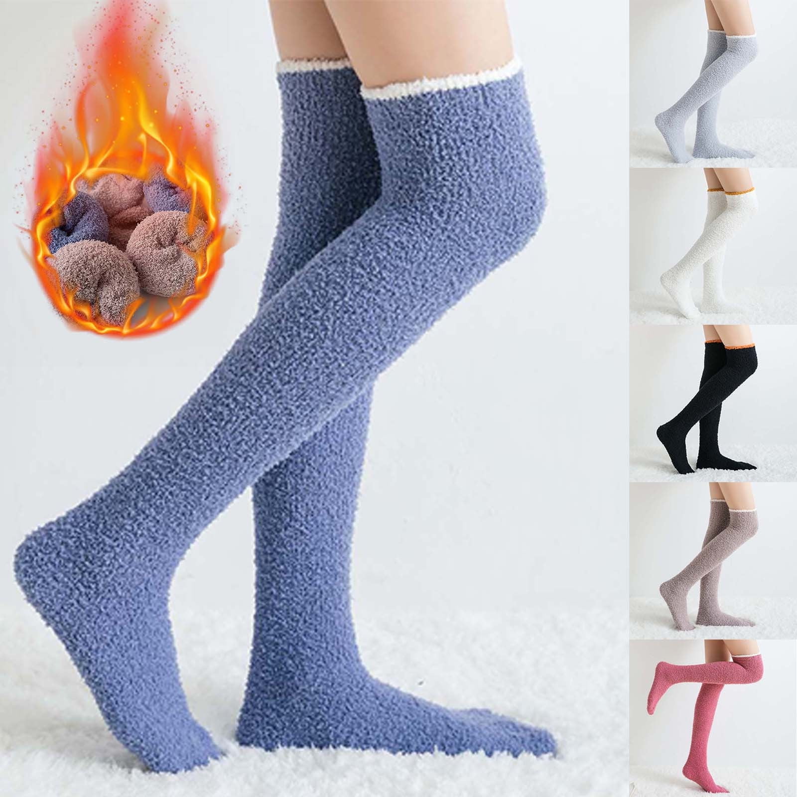 Over Knee Thigh Socks KneeHigh Warm Stocking Women Boot Sock Leg