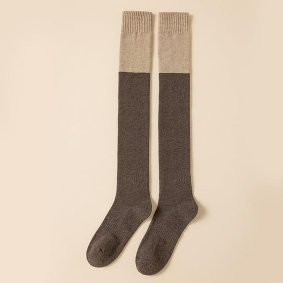 Over Knee Thigh Socks for Women Knee-High Warm Stocking Extra Long Winter Stockings Over Knee Leg Warmers High High Fuzzy Socks for Women