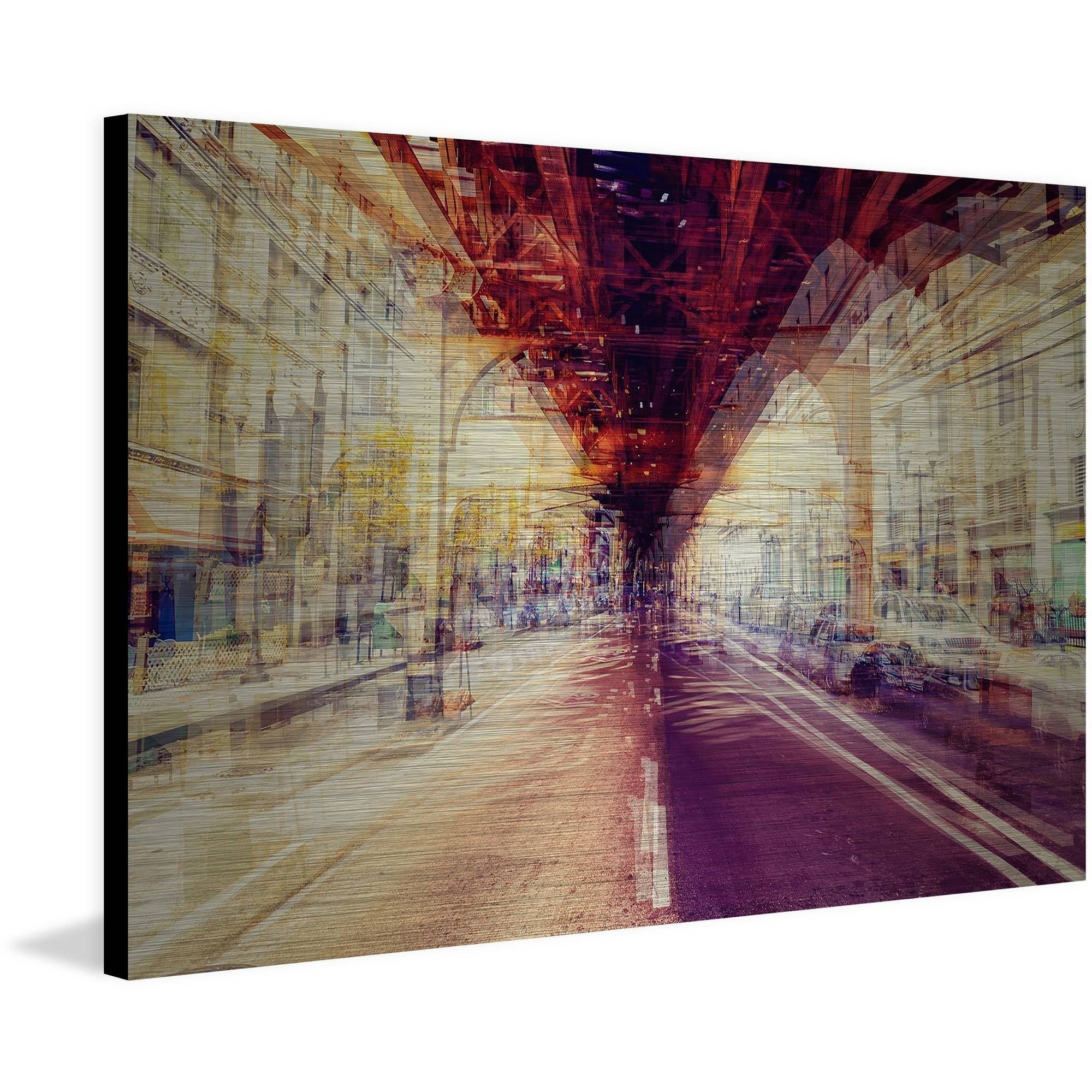 "Over My Head" Painting Print on Brushed Aluminum