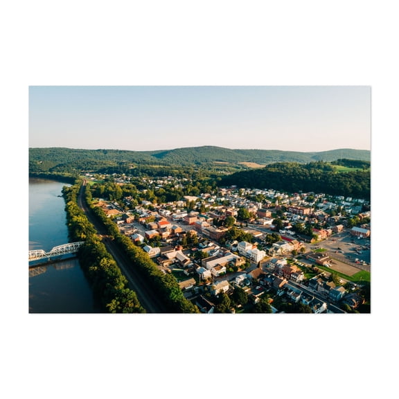 Over Newport 02 - Newport Pennsylvania Photography Unframed Wall Art Print 16 x 24 inches