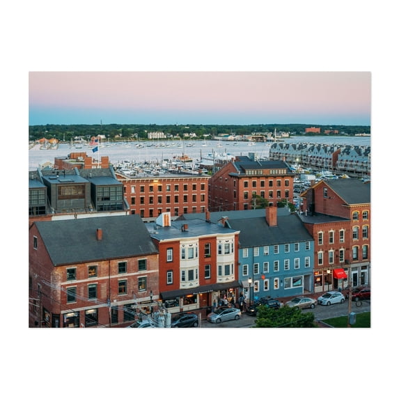 Over Portland 01 - Portland Maine Photography Unframed Wall Art Print 11 x 14 inches